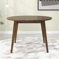 thumbnail image 4 of Allora Table à Manger Ronde en Bois Massif de 43 Pouces Style Mi-Siècle Moderne, Brun, 4 of 7