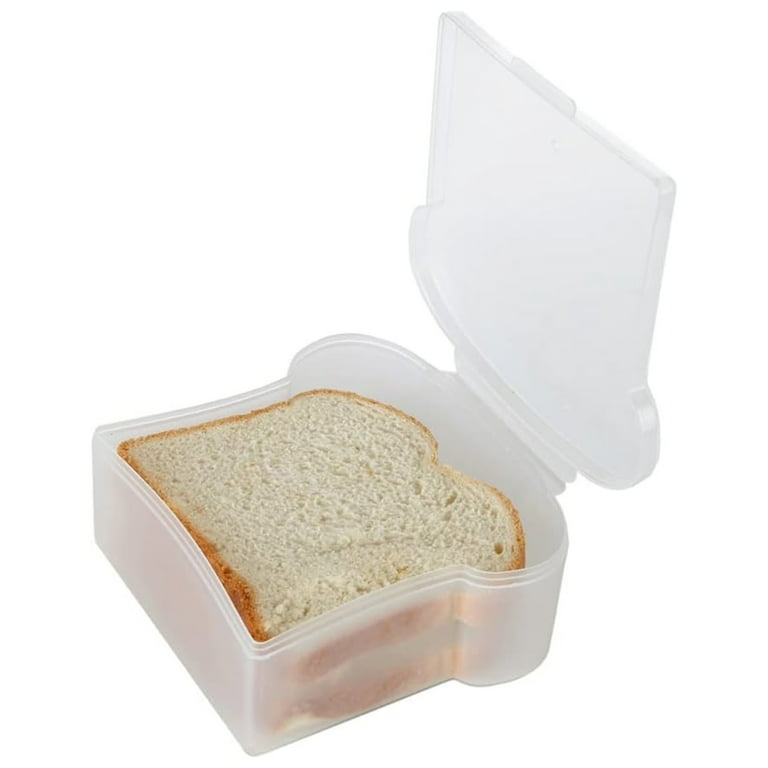 1pc Sandwich Containers For Lunch Boxes Reusable Toast Shaped Sandwich Box  Container For Teens Sandwich Holder Bread Container For Adults Bpa Free  Microwave Dishwasher Safe School Office Camping - Home & Kitchen 