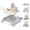 Little Star Grey, variant on PRVAETU 5 in 1 Baby Walker (Walk,Jumper,Rocking,Push,Eating Mode) for Boys Girls,Foldable,Music & Light,Height Adjustable,Wheel for Infant Babies,Blackstar
