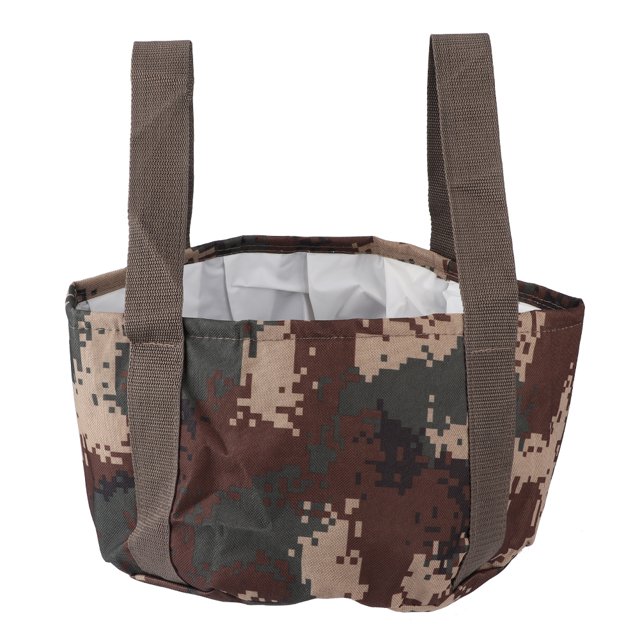 Cubo plegable portátil de 20 l para actividades al aire libre, ideal para pescar y lavar coches