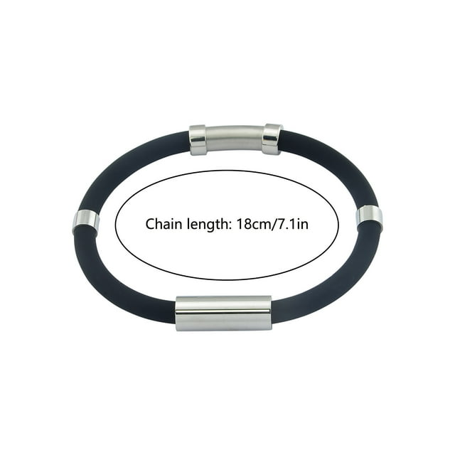 Pulsera antiestática Ion negativo Gel de sílice Metal Balance Energy Pulsera deportiva Wmkox8yii jkg4126