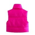 thumbnail image 2 of One opening Women's Winter Crop Vest Lightweight Sleeveless Warm Outerwear Puffer Vest Padded Gilet, 2 of 5