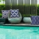thumbnail image 4 of Fundas de almohada geométricas azul marino Home Deco al aire libre para sofá sofá algodón lino 18 x 18 pulgadas, juego de 4, 4 of 8