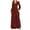 *Wine, variant on ClodeEU Women's Long Sleeves Sequin V Neck Tunic Waist Dress ,Casual Long Maxi Dress For Party Purple,Womens Plus L