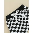 thumbnail image 6 of Bagilaanoe Newborn Baby Boy Girl Casual Long Pants Checkerboard Printed Trousers with Pockets 6M 12M 18M 24M 3T Sweatpants, 6 of 7