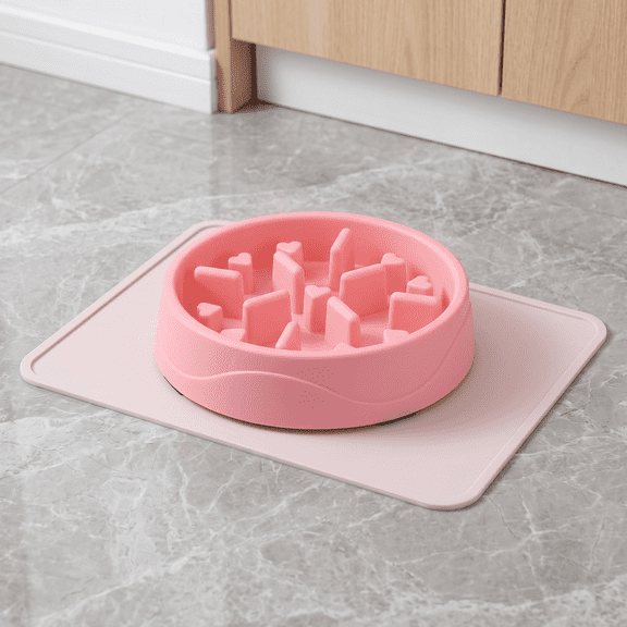 Damkogic Slow Feeder Dog Bowl with Non-Slip Base – Anti-Choking Puzzle Design, Easy Clean, Improves Digestion for Dogs