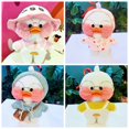 thumbnail image 4 of 1 Juego de ropa para muñecas de peluche de 30cm, LaLafanfan Cafe, pato, perro, juguete de peluche, Sudadera con capucha de dibujos animados, monos, accesorios, regalo para niñas, 4 of 5
