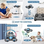 4DRC v8 Drone with 720P HD Camera for Adults and Children FPV Real-time Video, 3 Modular Batteries and Storage Bag, Blue