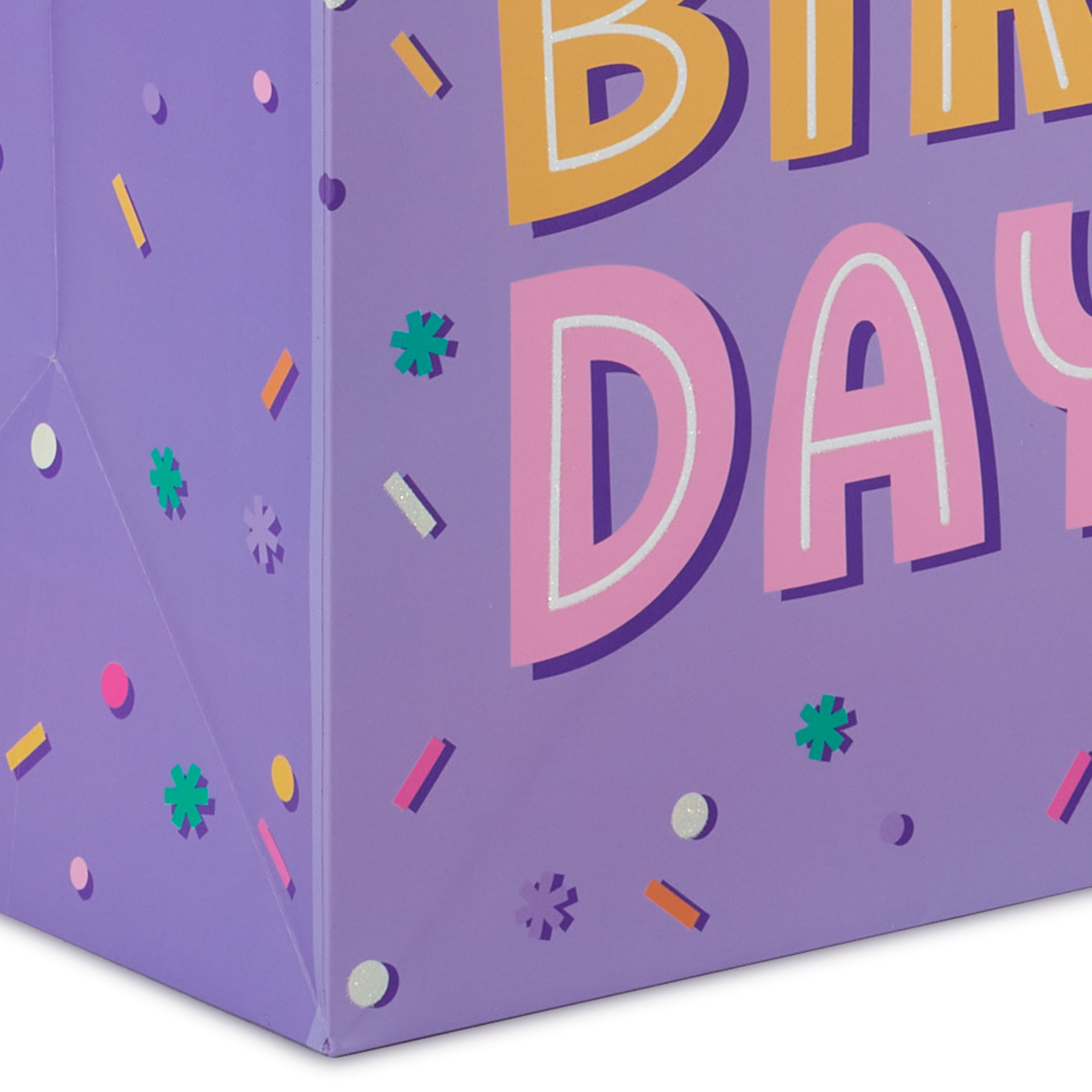 Hallmark Jumbo Birthday Gift Bag (Purple Confetti)
