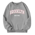 thumbnail image 4 of SGMVNU Sweatshirts for Boys Girls 8-9 Years Grey Sweatshirt for Girls Boys Graphic Letter Print Long Sleeve Shirts Oversized Hoodie Casual Loose Pullover Tops, 4 of 8