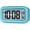 Blue, variant on Night Light Digital Alarm Clock Battery Operated with Indoor Temperature, Desk Small Clock (Black)