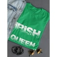 thumbnail image 3 of Irish Queen Clover Graphic Women Kelly Green T-Shirt, Female Medium, 3 of 4