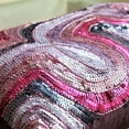thumbnail image 4 of Pink Lumbar Pillow Cover, Abstract Sequins Sparkly Glitter Pillows Cover, 12x14 inch (30x35 cm) Lumbar Pillow Cover, Rectangle Silk Lumbar Pillow Cover, Geometric - Wonder Lust, 4 of 4