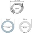 thumbnail image 2 of Stainless Steel Faucet Fixing Nut Kit, Single Hole Faucet Fixing Piece, Lock Nut Mounting Fitting To Prevent Kitchen And Bathroom Faucets From Looseni, 2 of 5