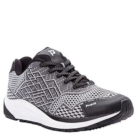 Propét Women's One Mesh, EVA, Rubber Walking Sneakers BLACK/SILVER