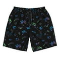 thumbnail image 2 of KLL Gamepads Men's Casual Summer Beach Shorts Hawaiian Shorts with Pockets-Medium, 2 of 6