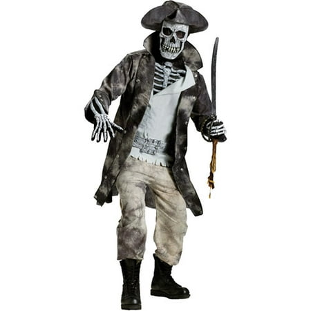 - Ghost Pirate Adult Halloween Costume, Size: Up to 200 lbs - One Size