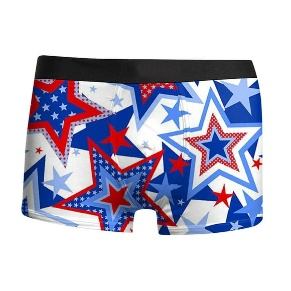 TSADFHJI Manmade Underwear Men Mens Underwear Breathable Trend Novel Digital 3D Printed Underwear L Hot