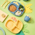 thumbnail image 3 of YAOMOBB Odor-free Cutlery Set For Food Separation Creative Radish Compartment Cutlery Set Cute Shape Dinner Plate Set, 3 of 7