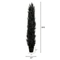 thumbnail image 3 of Nearly Natural Artificial Black Cedar Halloween Potted Topiary Tree - 6' - Unlit, 3 of 4