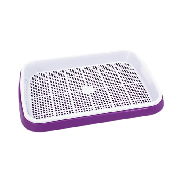 LABSERRON Hydroponics Planting Tray Violet PP 1 Set 13.3x9.6x2.0in