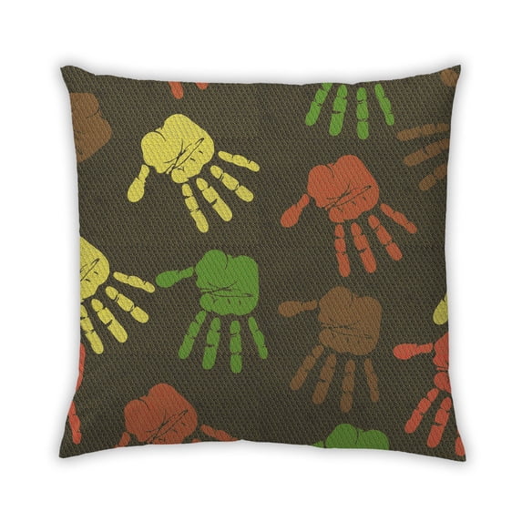 Ahgly Company Outdoor Square Contemporary Throw Pillow, 18 inch by 18 inch