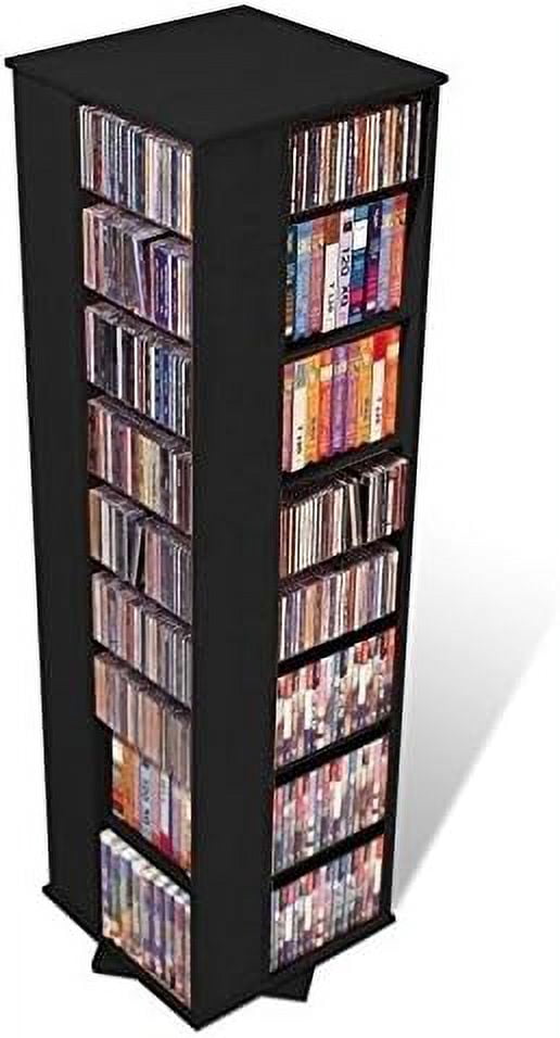 CD＆DVD Bowery Hill Rotating Media Storage Tower: Spins 360¬∞, 64