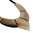 thumbnail image 3 of Fashion Birthday Christmas Gifts for Women Chakra Buffalo Horn Wooden Iron Gemstone Choker Beaded Necklace for Women Jewelry for Women Statement Jewelry Size 20", 3 of 4
