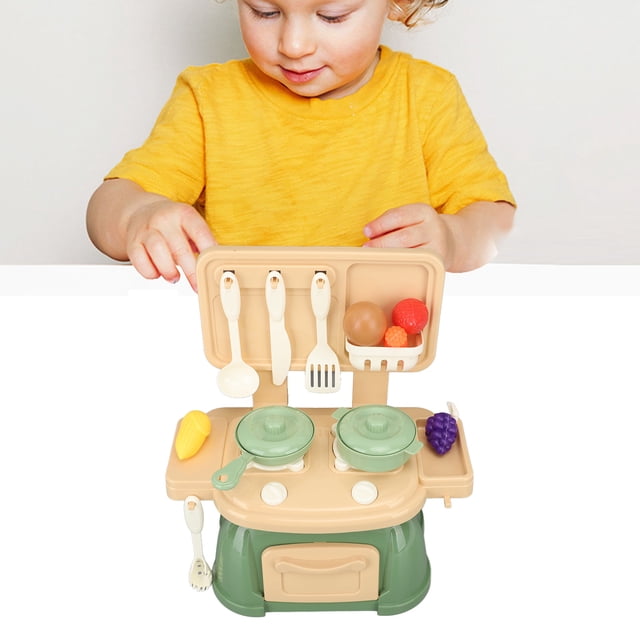 All in One Kids Kitchen Playset, Juguete Realistic Food Kitchen Para Cocinar Para Niños Pequeños