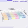 thumbnail image 3 of Nail Art Rhinestone Kit: 24-Grid Shiny DIY Resin Nail Crystals Nail Stone Gems, 3 of 6