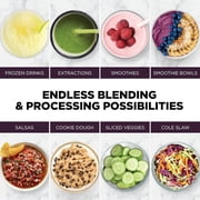 Ninja Detect Kitchen System Power Blender + Processor Pro, BlendSense Technology, Blender, Chopping & Smoothies, 1800 Peak Watts, 72 oz. Pitcher, 64 oz. Food Processor, 24 oz. To-Go Cup, TB401 Black