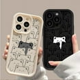 thumbnail image 4 of Funda para Iphone 11 12 13 14 15 Pro Max 7 8 SE 2022 XR X XS Max 12 Mini funda suave pareja Linda protección completa, 4 of 5