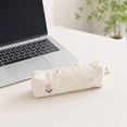 thumbnail image 7 of Cute Corduroy Pencil Case Pouches with Zipper, Large Flower Printing Pen Bag Stationery Marker Organizer, Pencil Case Dispenser for Classroom School Crayon Box, 7 of 7