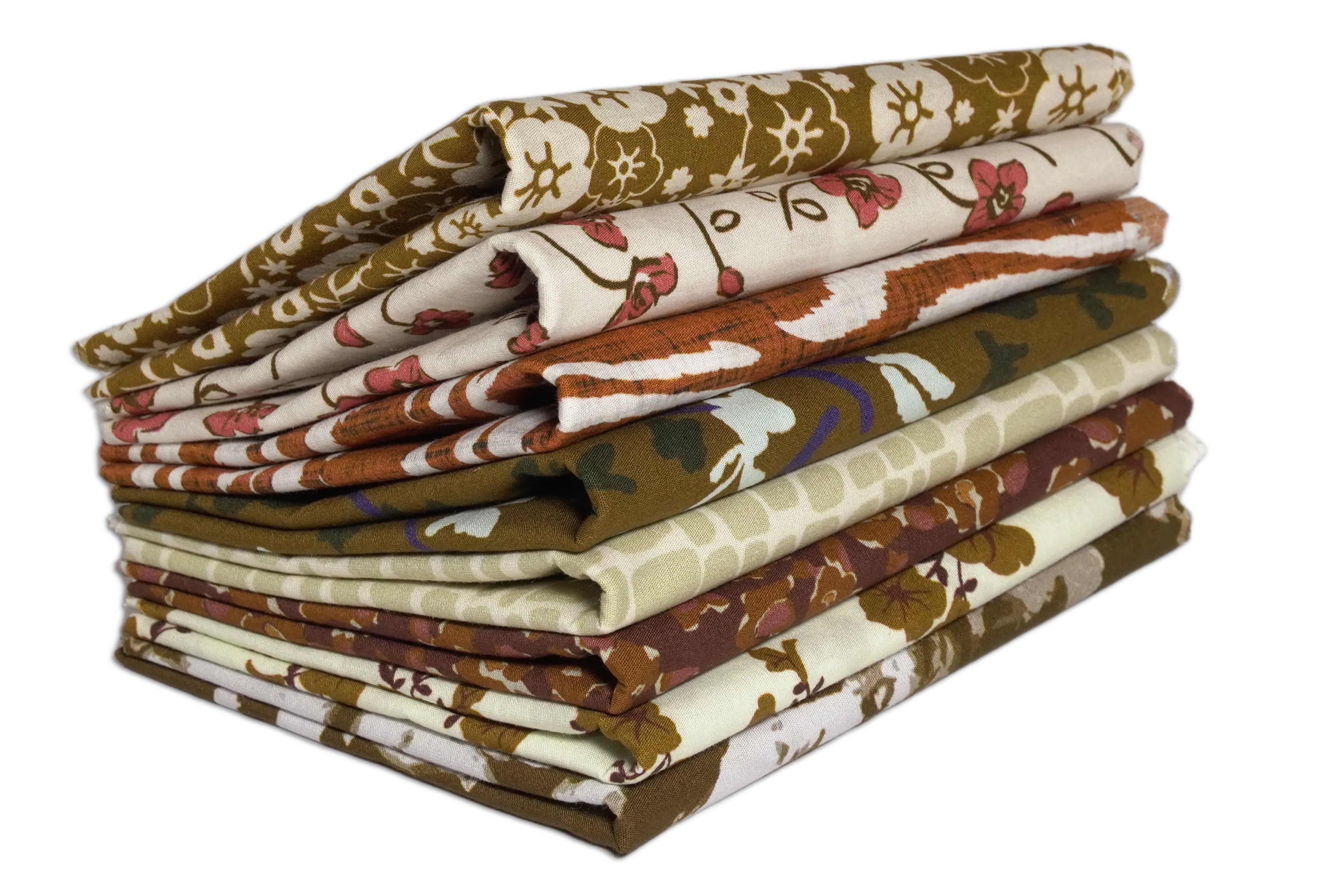 Soimoi 8 Pc Fat Quarter Bundle- Florals Print 18"x 22" DIY Patchwork- 100% Cotton Pre-Cut Quilting Fabric Multicolor