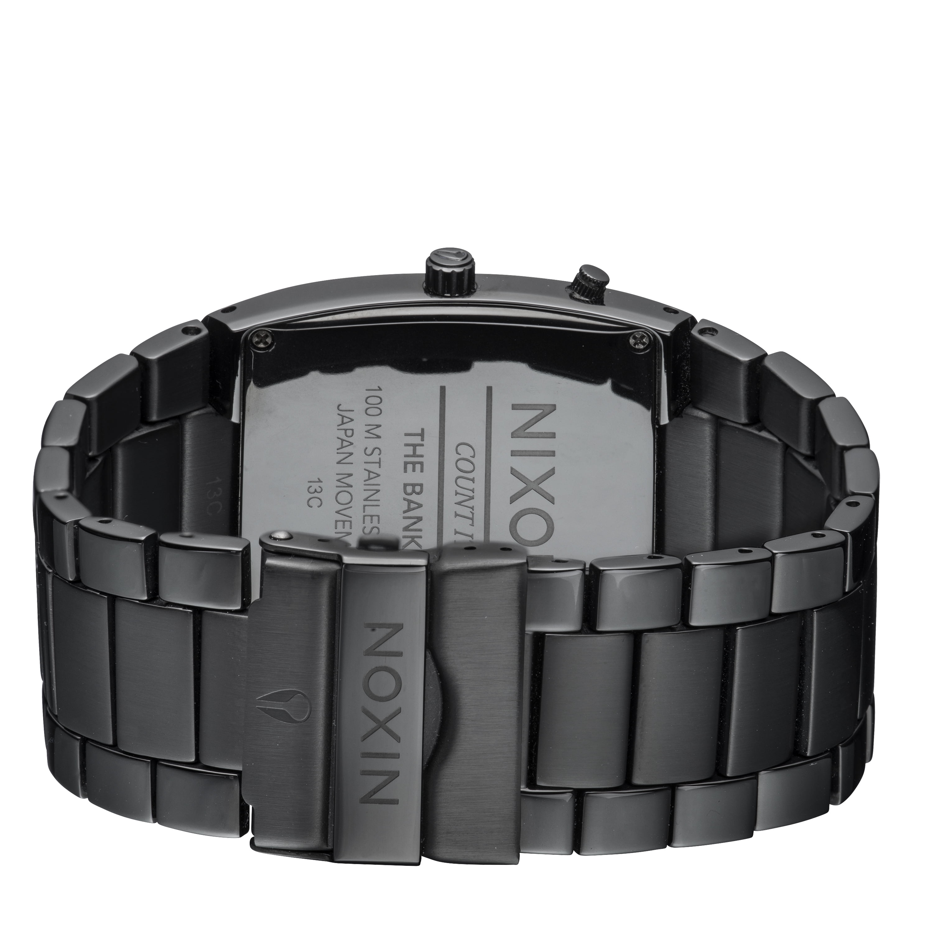 Nixon Men's Banks A060001 Black Stainless-Steel Quartz Dress Nixon Men's Banks A060001 Black Stainless-Steel Quartz Dress