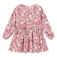 thumbnail image 5 of Esaierr Kids Toddler Girls Long Sleeve Dresses Baby Summer Floral Dresses Princess Dress Mid Length Comfortable Cute Princess Dress for 1-7 Years, 5 of 8