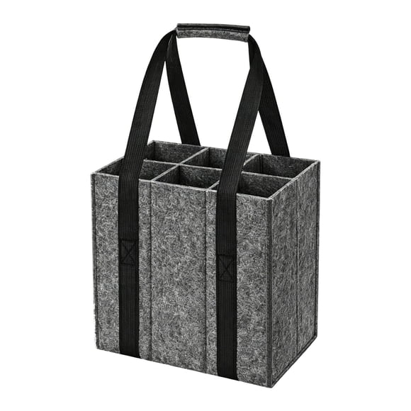 Wine Basket Wine Boxes for Moving Wine Travel Bag 6 Bottle Carrier Reusable Bottle Bag with Compartments Portable Holder for Wine Champagne Beer Water Transport