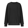 thumbnail image 5 of Buigttklop Womens Plus Size Sweatshirt Fall Winter Casual Quilted Long Sleeve Pocketed Sweatshirts Pullover Top, 5 of 6