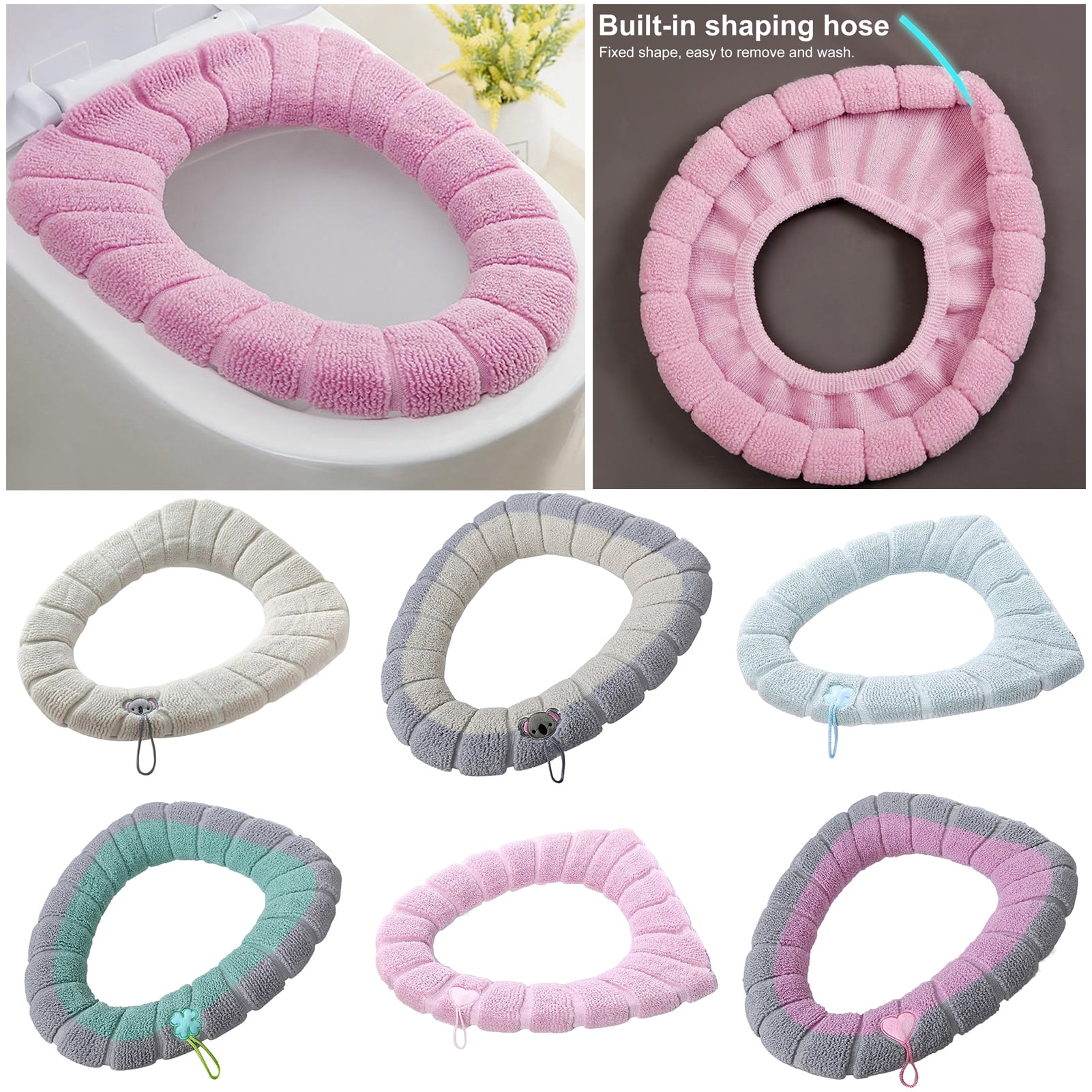 Walbest Bathroom Ultra Soft Toilet Seat Cover Pad, Toilet Seat Cushion