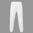 thumbnail image 6 of USNSM Mens Casual Sweat Pants Pleated Drawstring Elastic Waist Solid Color Straight Leg Joggers Sweatpants with Pockets White XL, 6 of 6