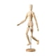 thumbnail image 3 of Maniquí de artista modelo de madera maniquí masculino con soporte móvil articulado flexible SG, 3 of 9