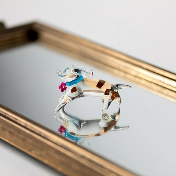 Roman Club Pack of 48 Abstract Standing Dog Glass Figurines #59063