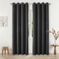 thumbnail image 1 of Cortinas opacas Joydeco, 240 cm de longitud, 2 paneles, color gris oscuro, 1 of 9