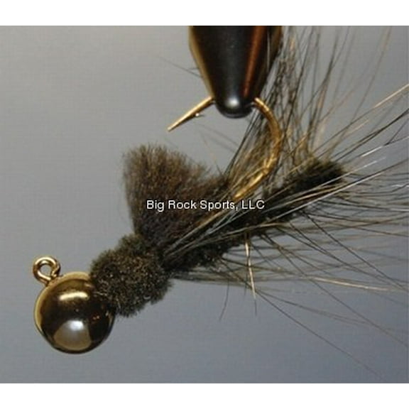 Aerojig Hackle Jig Size: 1/4 oz, Color: Black