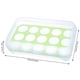thumbnail image 5 of Kearding Caja de almacenamiento de huevos de plástico de 15 rejillas, soporte para huevos, contenedor portátil de almacenamiento de alimentos, nevera de Organizadores de utensilios de cocina Verde Kearding HA005026-01, 5 of 6