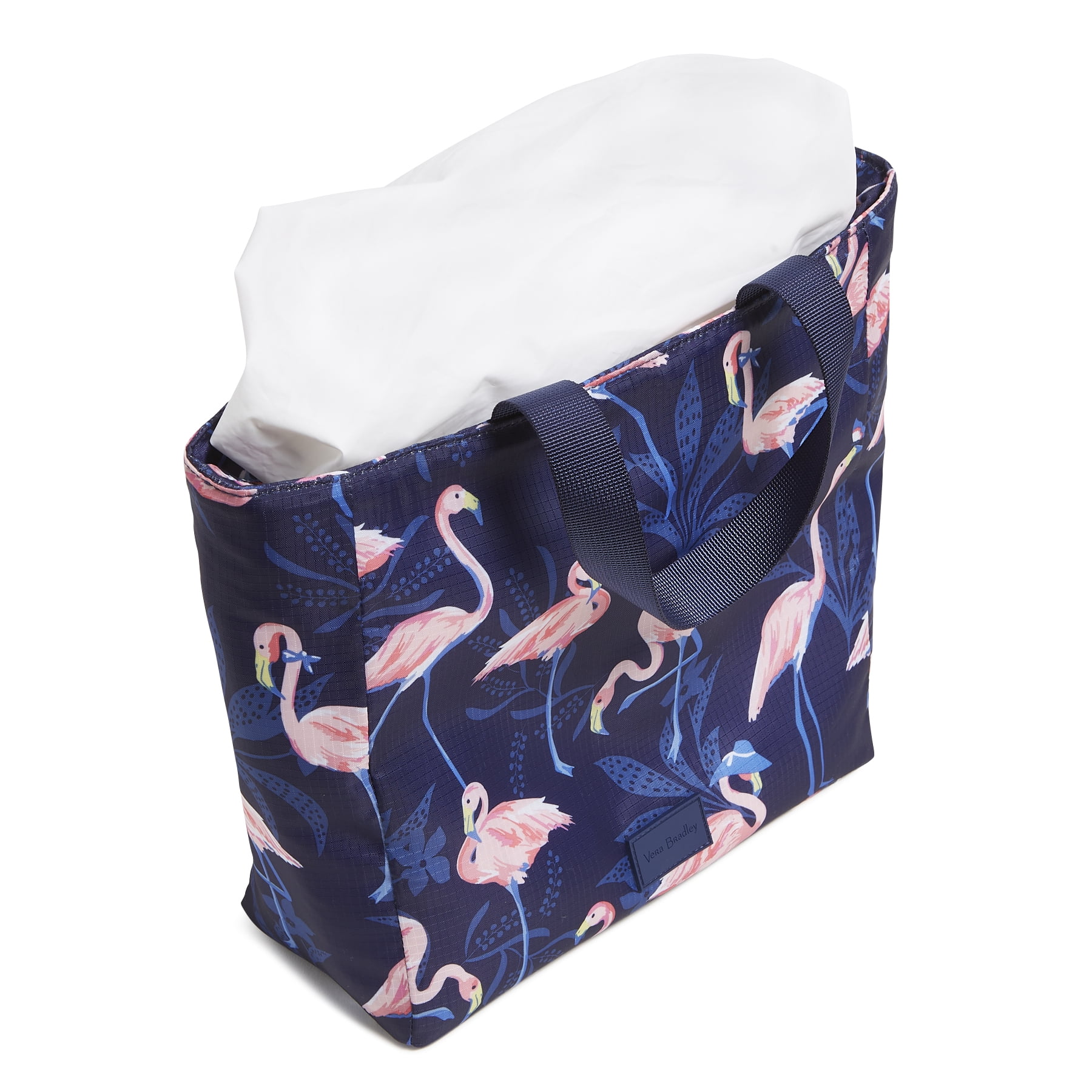 Vera Bradley Women's Ripstop Lunch Tote Bag Flamingo Party