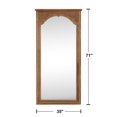 75"x31" Solid Wood Full Length Mirror Floor Standing Mirror,Black