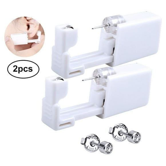 Ear Kit Portable Body Ring Kit with 2 Studs for Ears， Nose and Lips