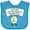 Turquoise, variant on Inktastic I Support Mental Health Awareness green ribbon Boys or Girls Baby Bib