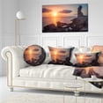 thumbnail image 3 of Designart African Ancient Ruins at Seashore - Oversized Beach Throw Pillow - 12x20, 3 of 5